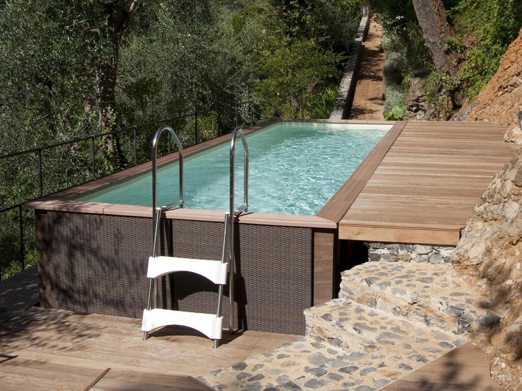 Piscines hors-sol, piscine Laghetto, piscine en bois, piscine en