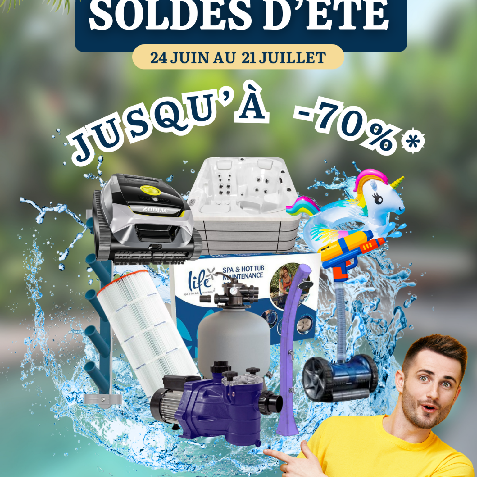 Solde d'été chez CATUSSE PISCINES & SPAS