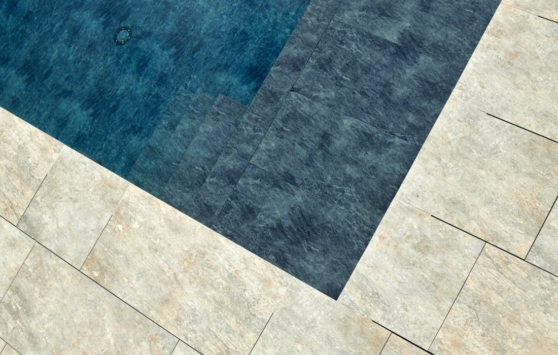 Piscine à débordement profondeur 1.20 à 1.80 m
